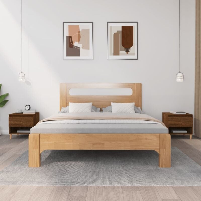 foto del prodotto comodini 2 pz rovere marrone 50x46x50 cm in legno multistrato vidaxl