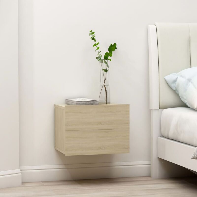 foto del prodotto comodini 2 pz rovere sonoma 40x30x30 cm in legno multistrato vidaxl