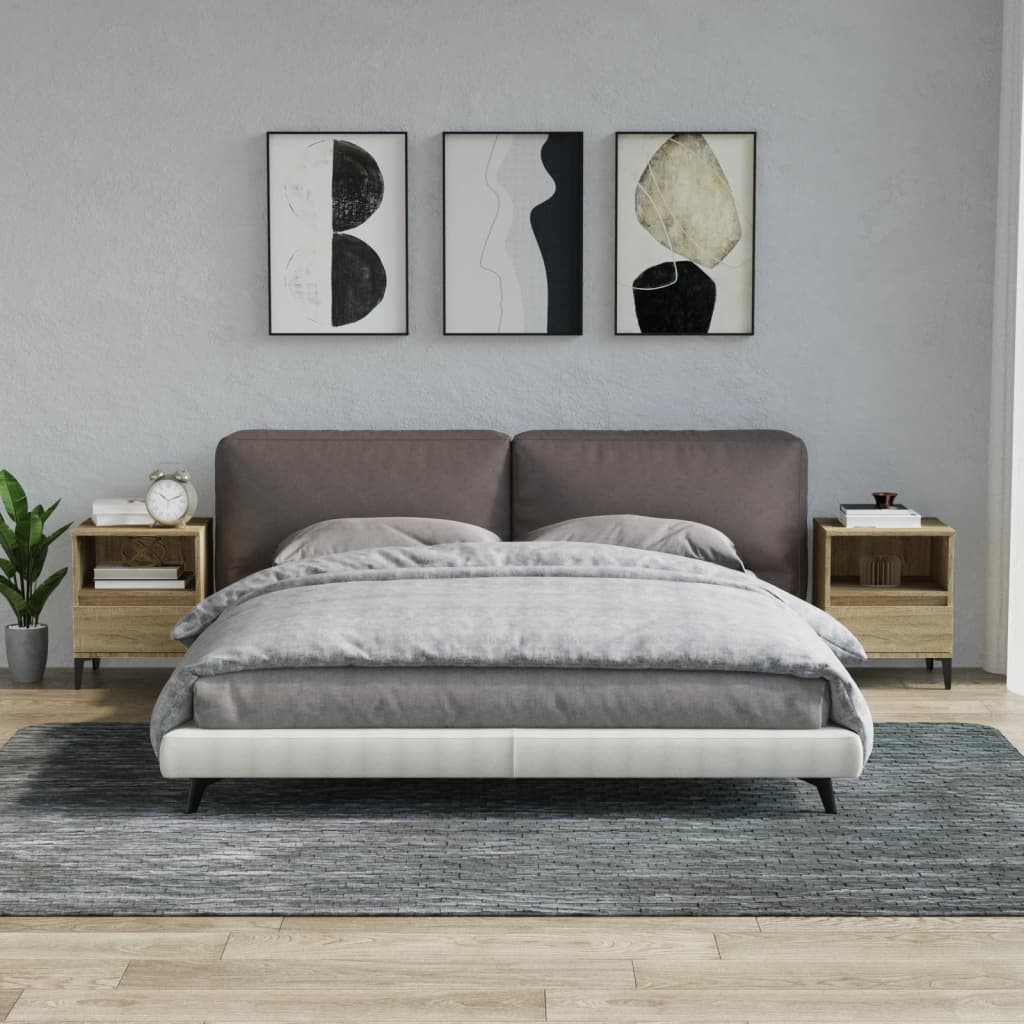 foto del prodotto comodini 2 pz rovere sonoma 40x35x50 cm cod mxl 62975