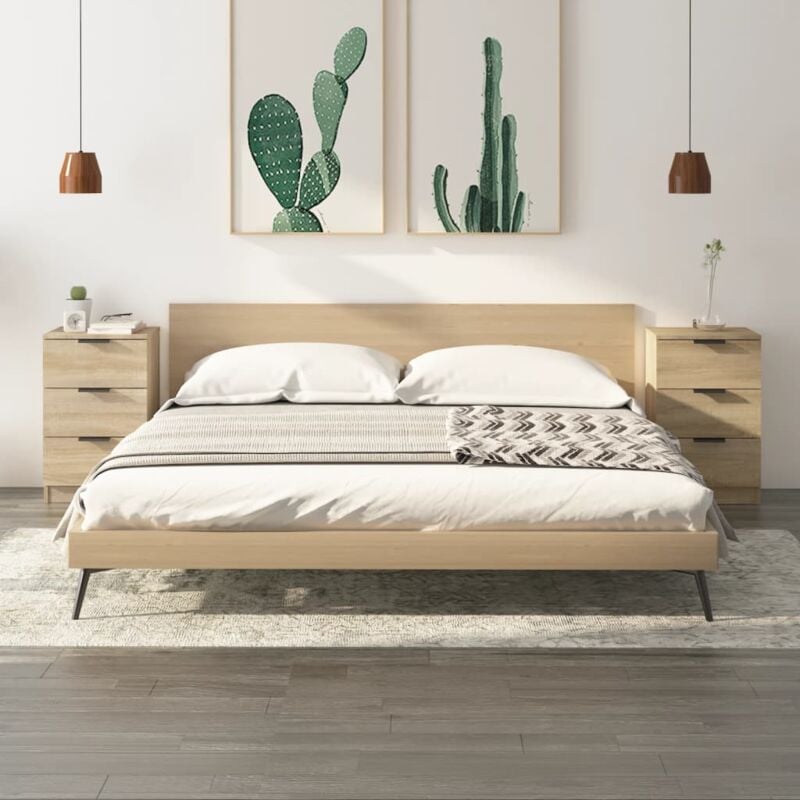 foto del prodotto comodini 2 pz rovere sonoma 40x36x65 cm vidaxl