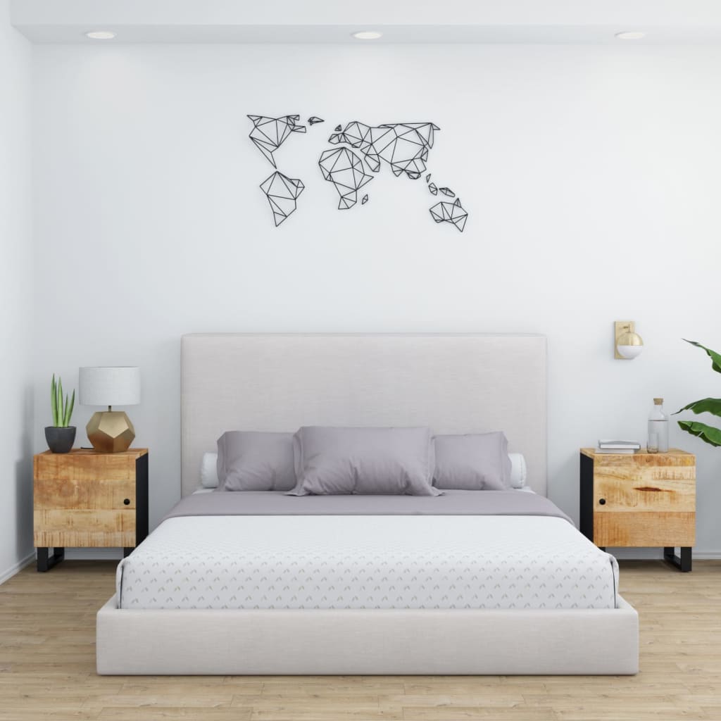 foto del prodotto comodini 2pz 40x33x46 cm in legno massello di mango cod mxl 30222