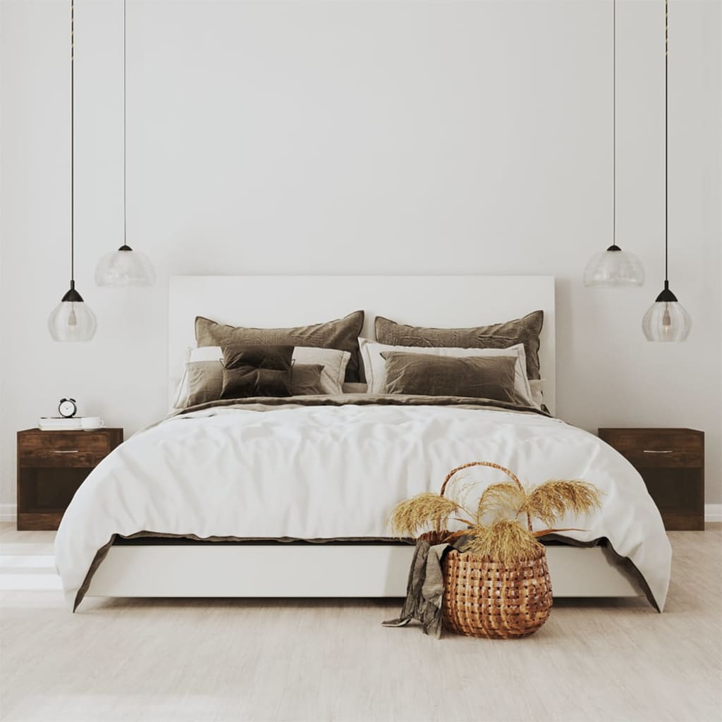 foto del prodotto comodini 2pz con cassetto rovere fumo cod mxl 30352