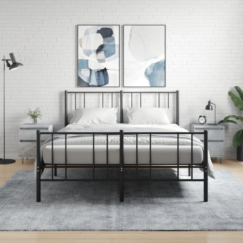 foto del prodotto comodini 2pz grigio cemento 40x35x50 cm in legno multistrato vidaxl