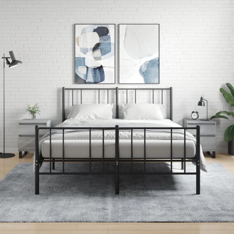 foto del prodotto comodini 2pz grigio sonoma 40x35x50 cm in legno multistrato vidaxl