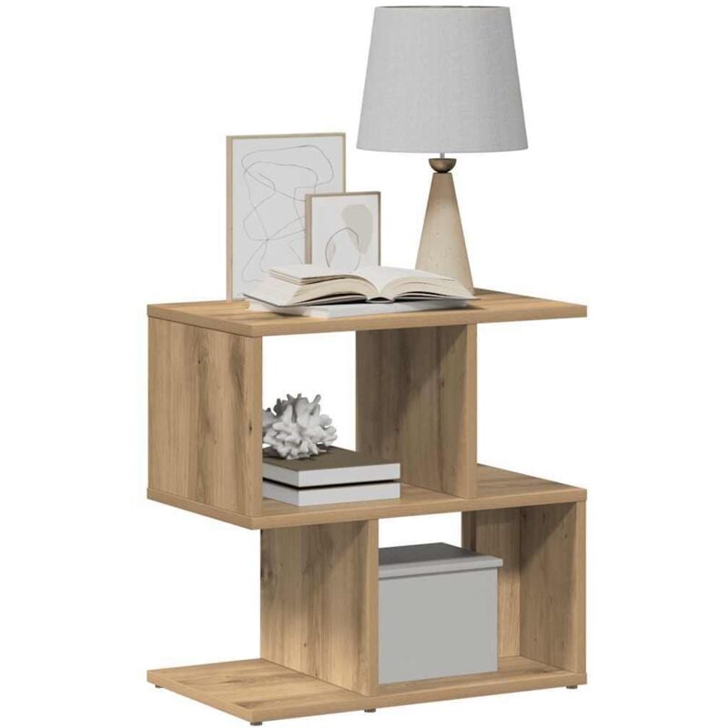 foto del prodotto comodini 2pz rovere artigianale 50x30x51,5 cm legno multistrato vidaxl
