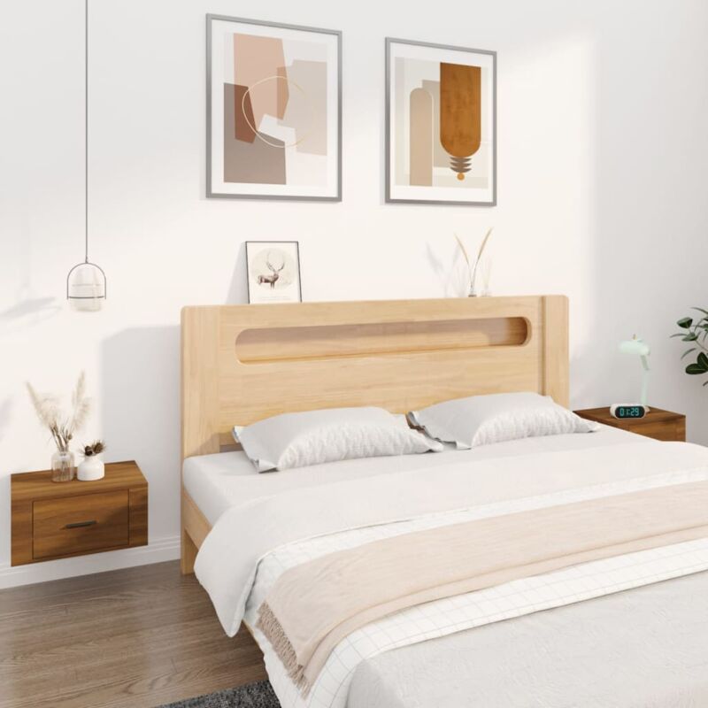 foto del prodotto comodini a muro 2 pz rovere marrone 50x36x25 cm vidaxl