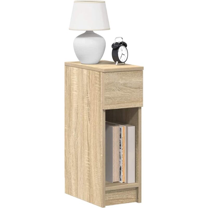 foto del prodotto comodini con cassetto 2 pz rovere sonoma 20x36x60 cm vidaxl