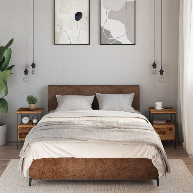 foto del prodotto comodini legno antico 2 pz 34x36x50 cm in legno multistrato vidaxl