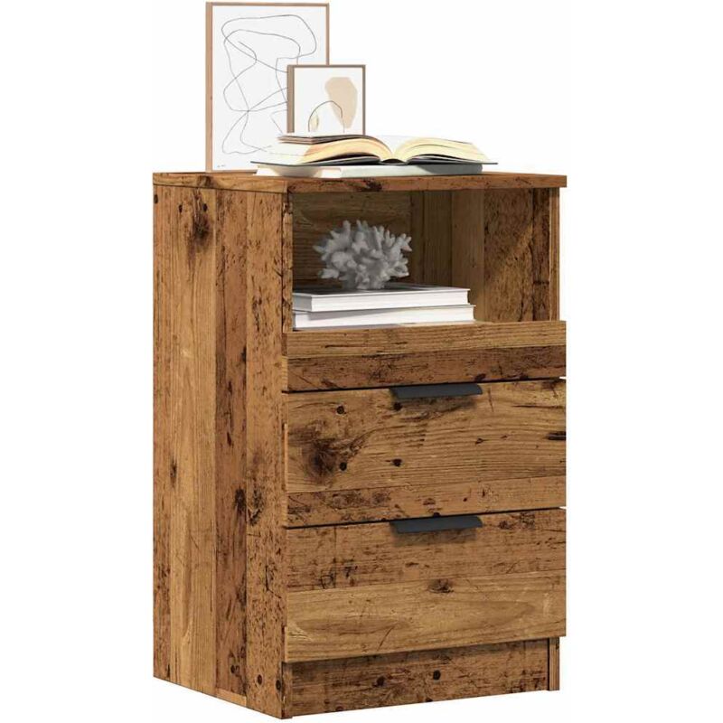 foto del prodotto comodini legno antico 2 pz 40x36x65 cm in legno multistrato vidaxl