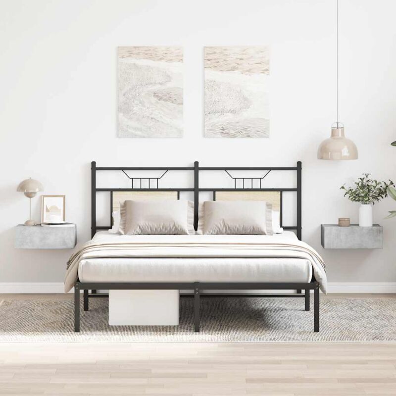 foto del prodotto comodini pensili 2pz grigio cemento 40x30x15 legno multistrato vidaxl