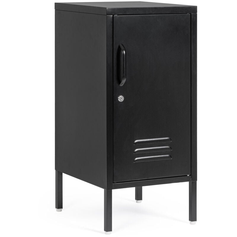 foto del prodotto comodino 1 anta mod. cambridge colore nero cm 40x35x h. 76