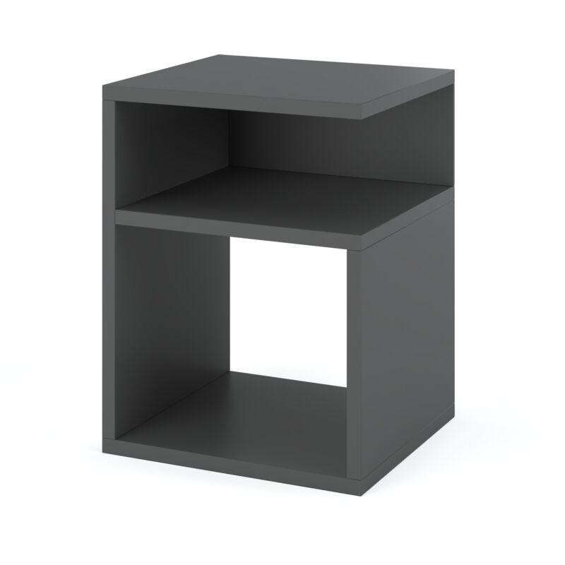 foto del prodotto comodino 30 cm comodino grigio mobili per camera da letto nakastlik