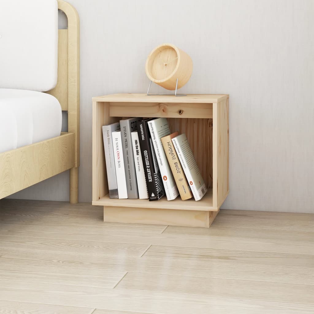 foto del prodotto comodino 40x30x40 cm in legno massello di pino cod mxl 31286
