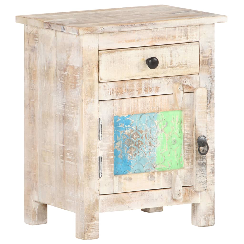 foto del prodotto comodino 40x30x50 cm in legno di acacia grezzo cod mxl 30465