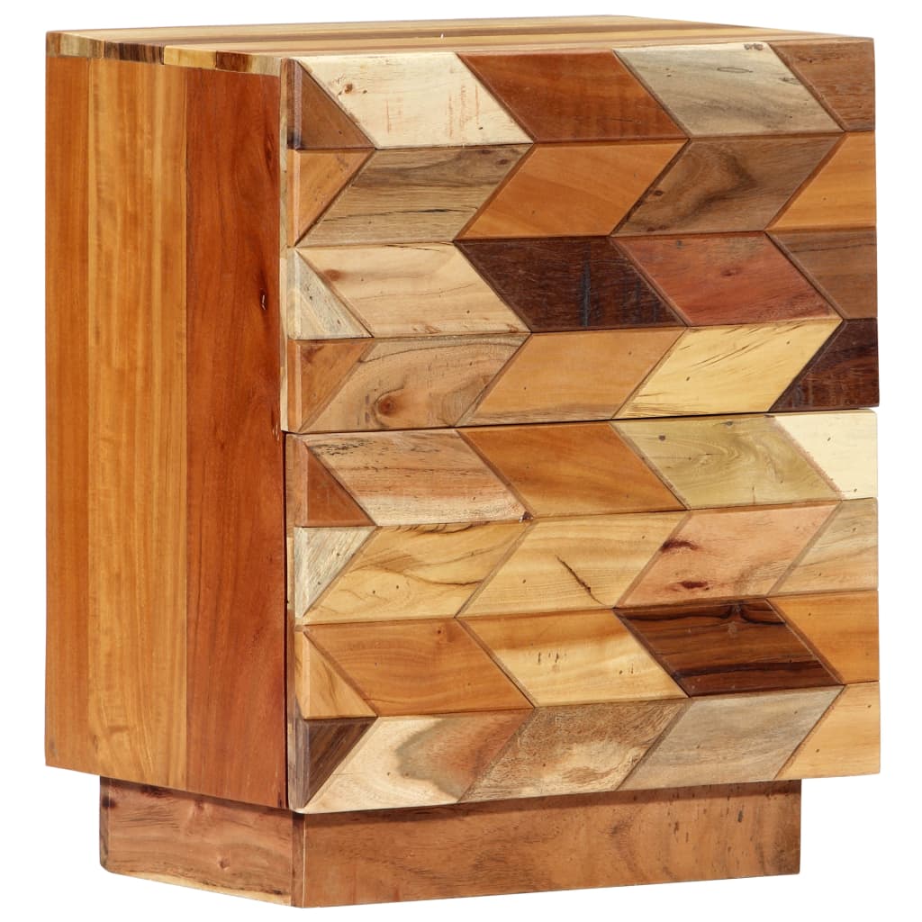 foto del prodotto comodino 40x30x50 cm in legno massello di recupero cod mxl 30653