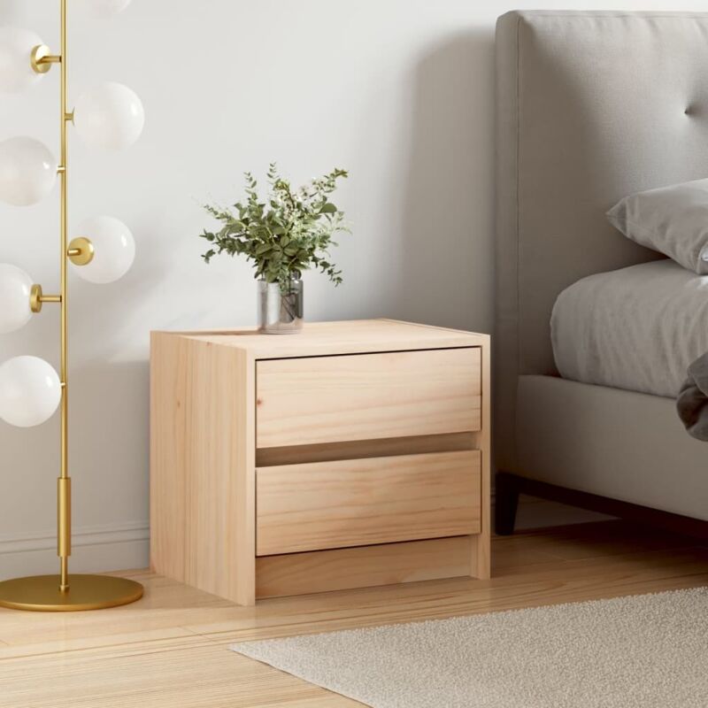 foto del prodotto comodino 40x31x35,5 cm in legno massello di pino vidaxl