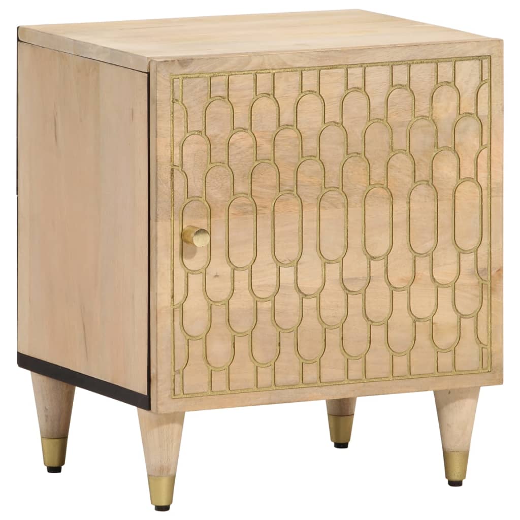 foto del prodotto comodino 40x33x46 cm in legno massello di mangocod mxl 91875