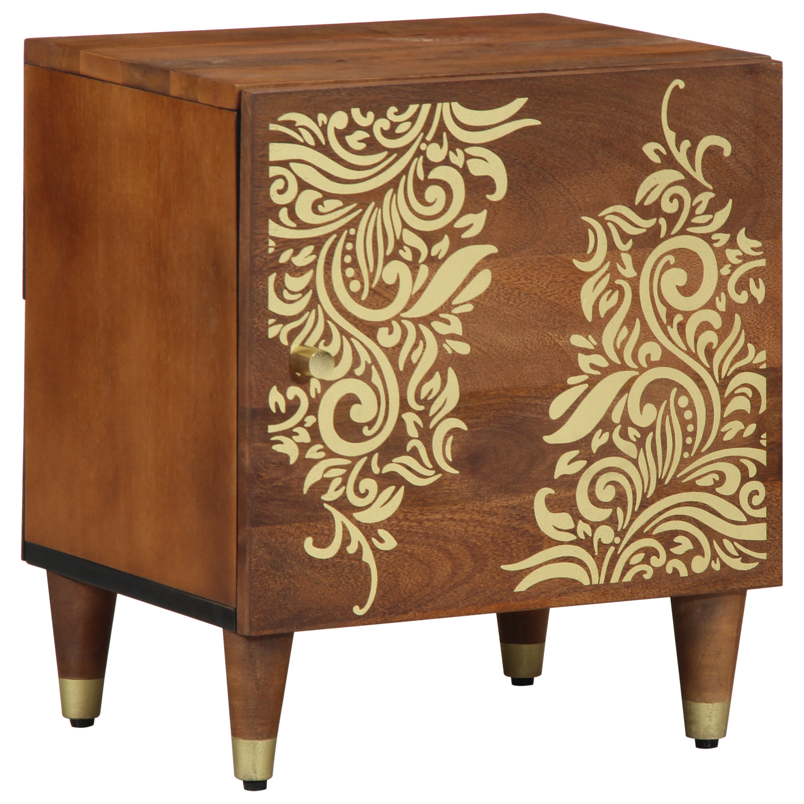 foto del prodotto comodino 40x33x46 cm legno massello mango
