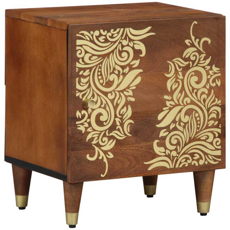 foto del prodotto comodino 40x33x46 cm legno massello mango vidaxl
