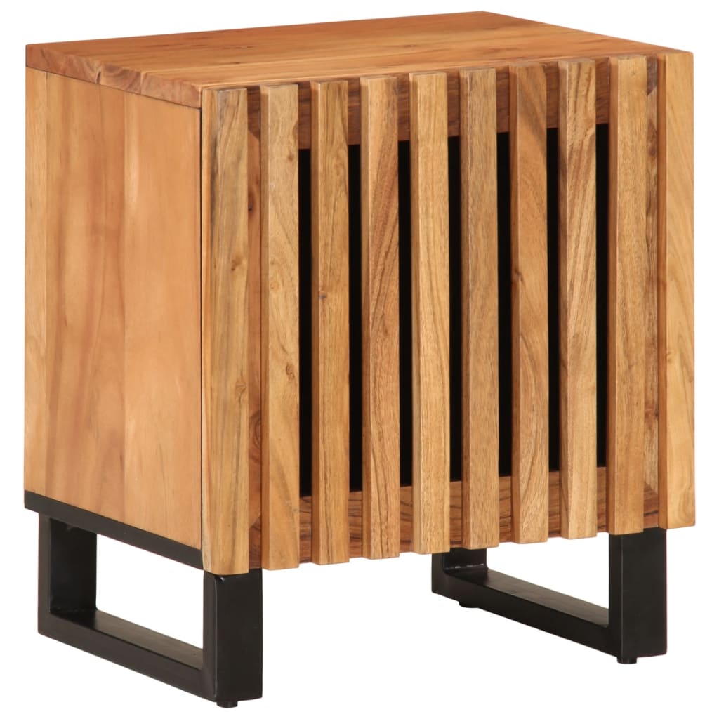 foto del prodotto comodino 40x34x46 cm in legno massello di acacia