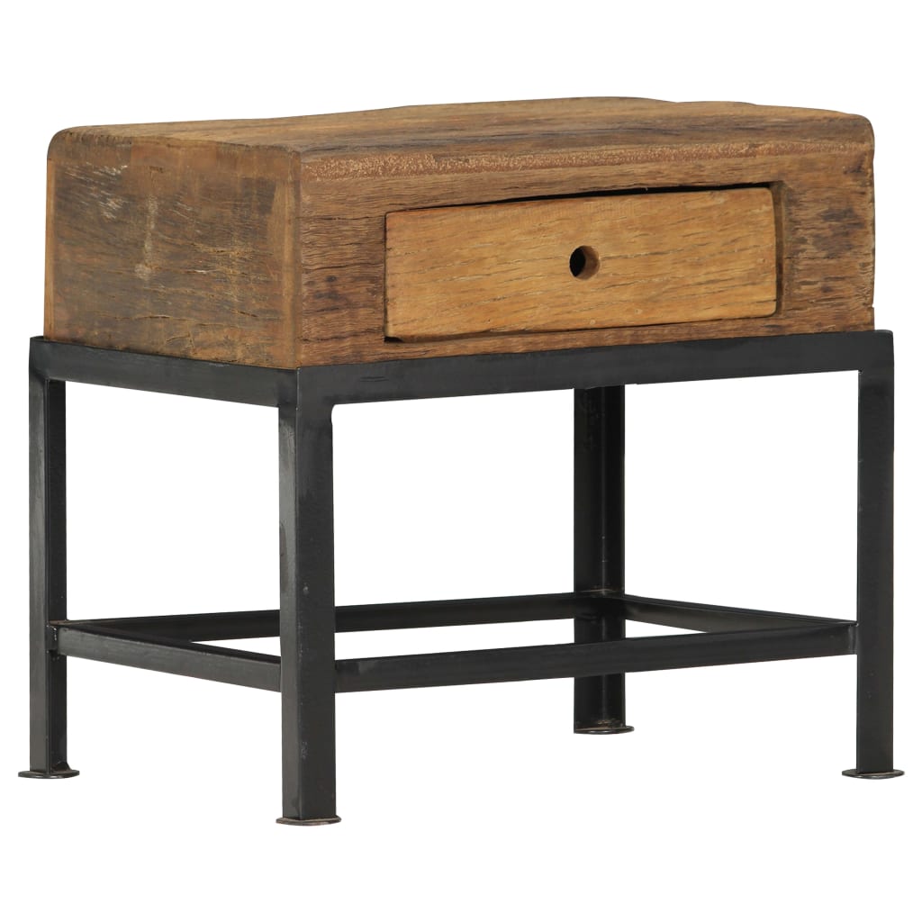 foto del prodotto comodino 40x35x40 cm in legno massello di recupero cod mxl 29921