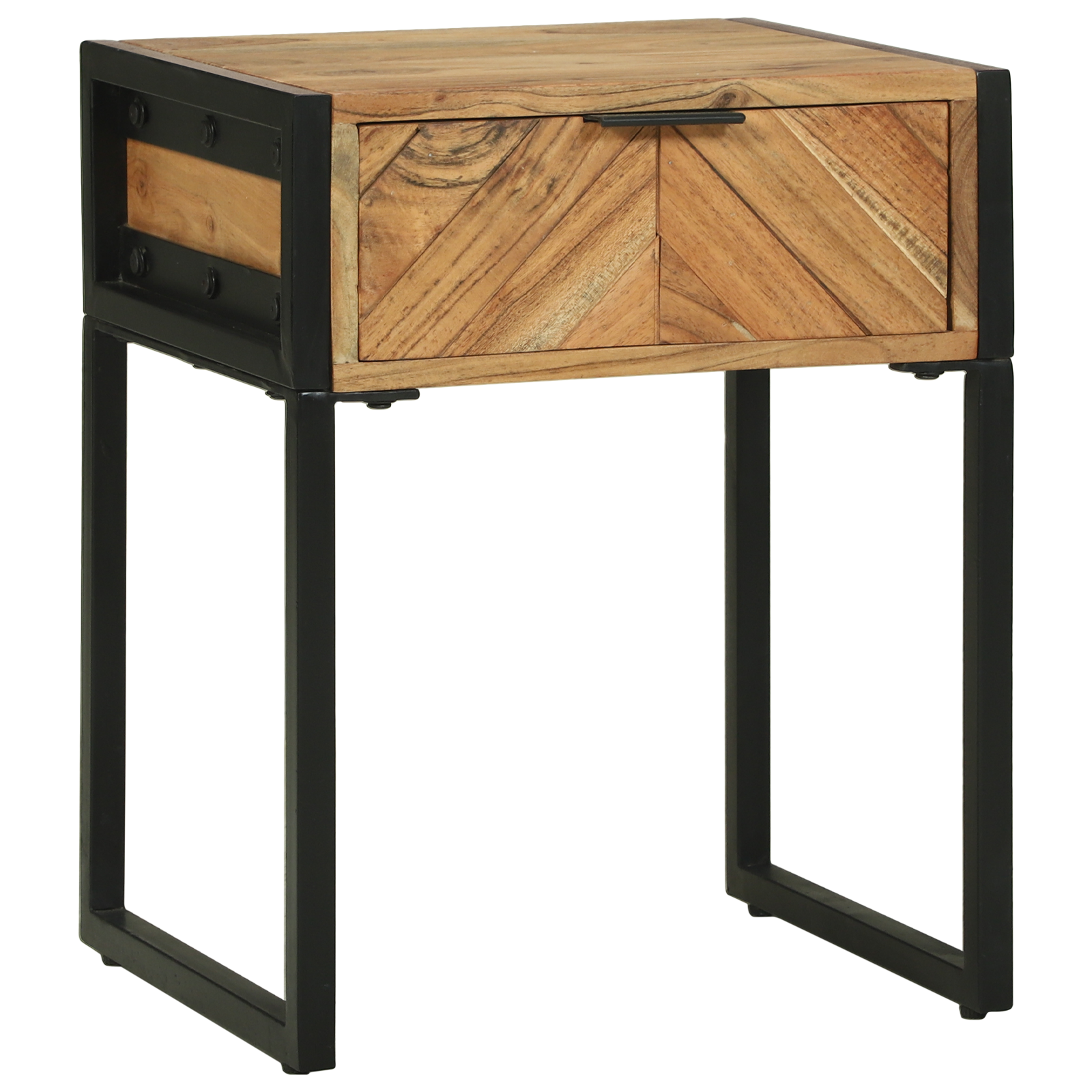 foto del prodotto comodino 40x35x50 cm in legno massello di acacia