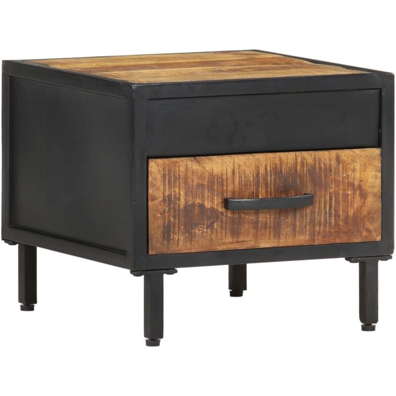 foto del prodotto comodino 40x40x35 cm in legno di mango grezzo vidaxl