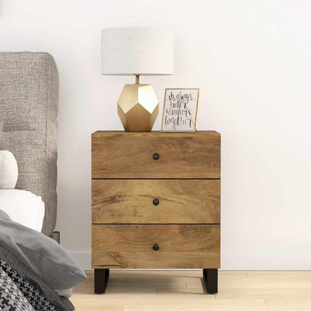 foto del prodotto comodino 50x33x62cm legno massello di mango e legno multistrato cod mxl 30284