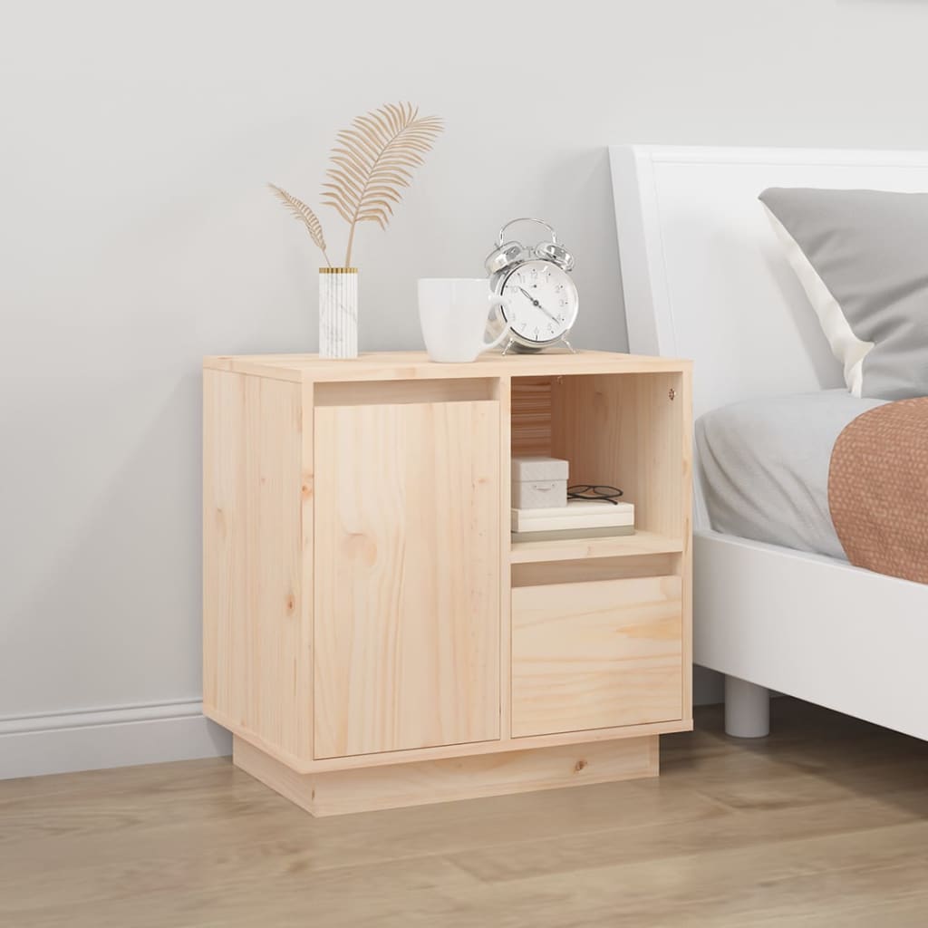 foto del prodotto comodino 50x34x50 cm in legno massello di pino cod mxl 30606