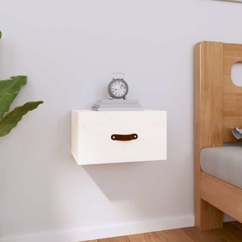 foto del prodotto comodino a muro bianco 40x29,5x22 cm vidaxl