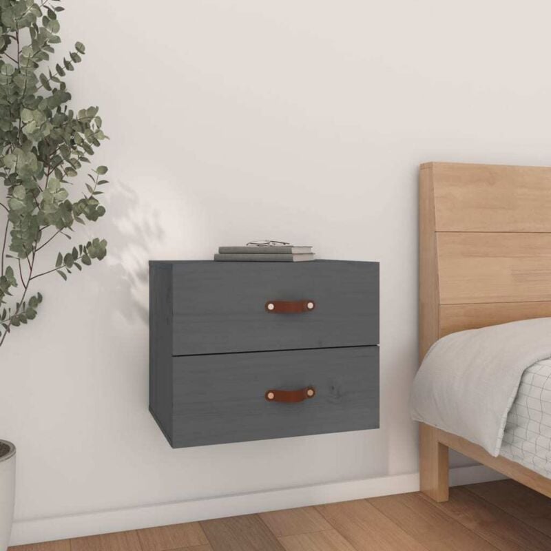 foto del prodotto comodino a muro grigio 50x36x40 cm vidaxl