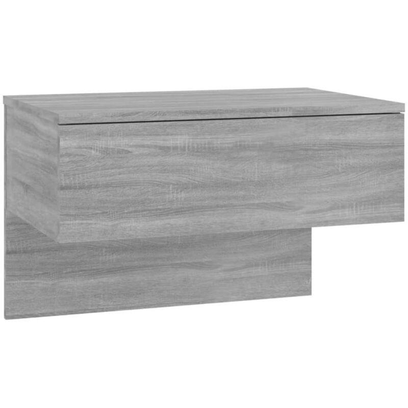 foto del prodotto comodino a muro grigio sonoma vidaxl
