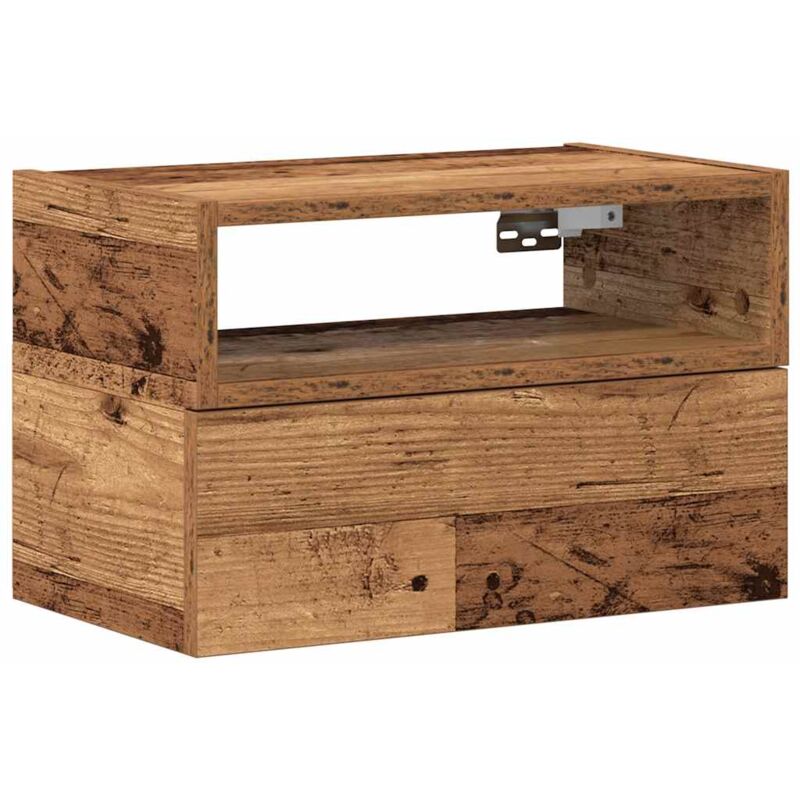 foto del prodotto comodino a muro legno antico 45x26x28,5 cm vidaxl