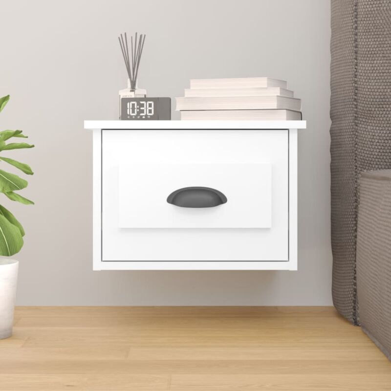 foto del prodotto comodino a parete bianco 41,5x36x28 cm vidaxl