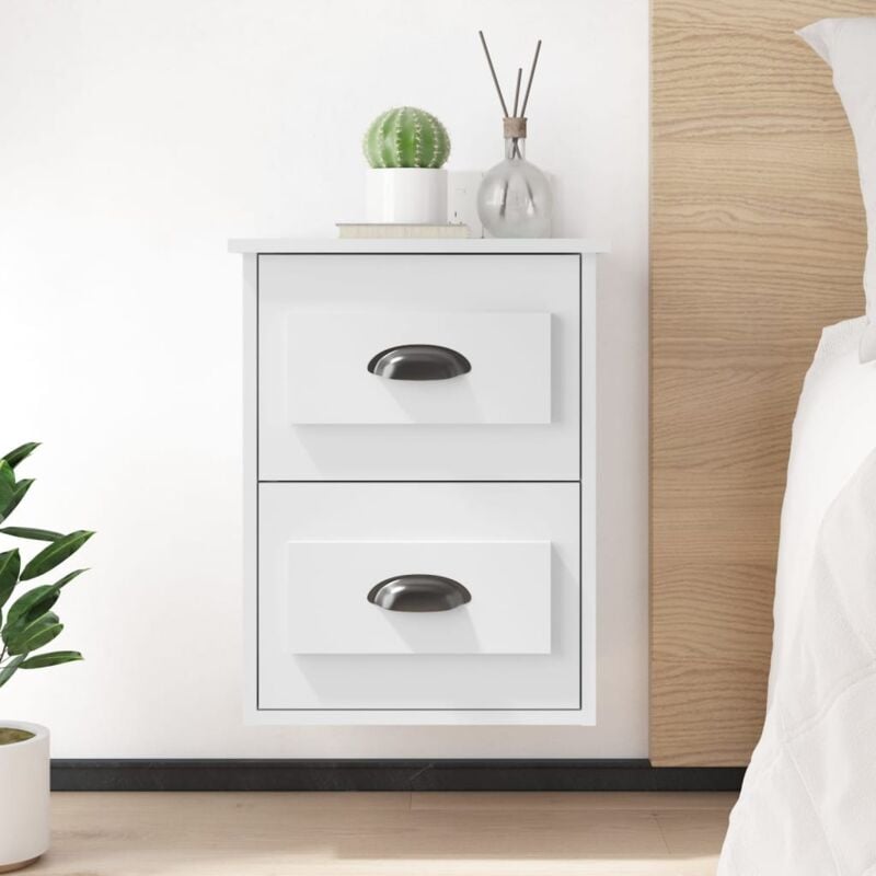 foto del prodotto comodino a parete bianco 41,5x36x53 cm vidaxl