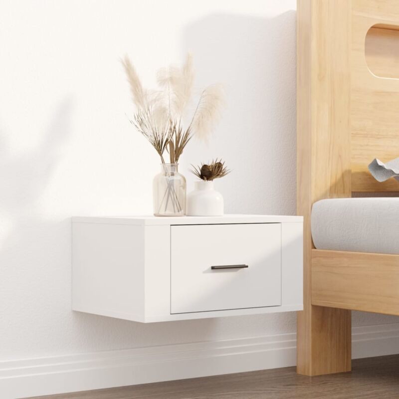 foto del prodotto comodino a parete bianco 50x36x25 cm vidaxl
