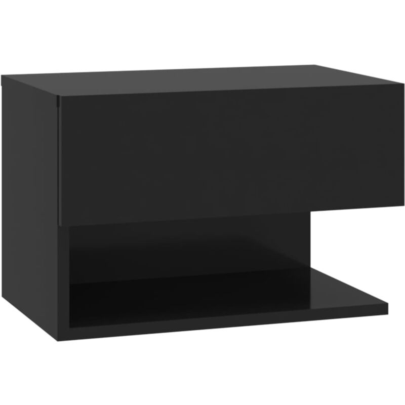 foto del prodotto comodino a parete nero vidaxl