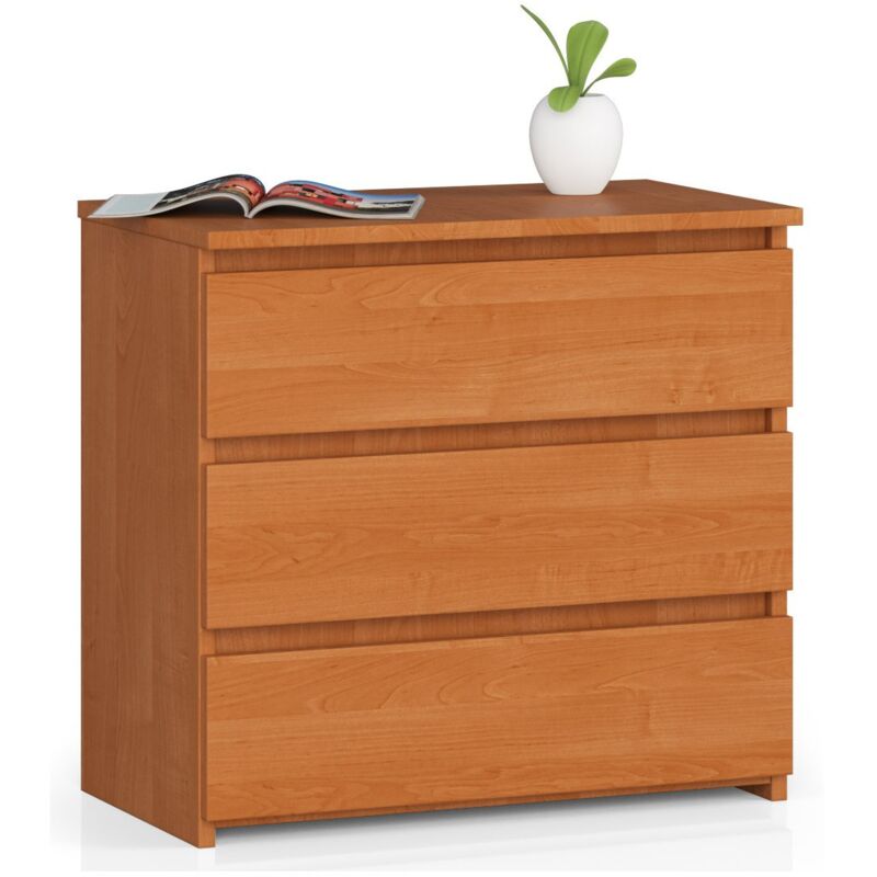 foto del prodotto comodino akord cl3 ontano 60 cm 3 cassetti 60x35x57 cm