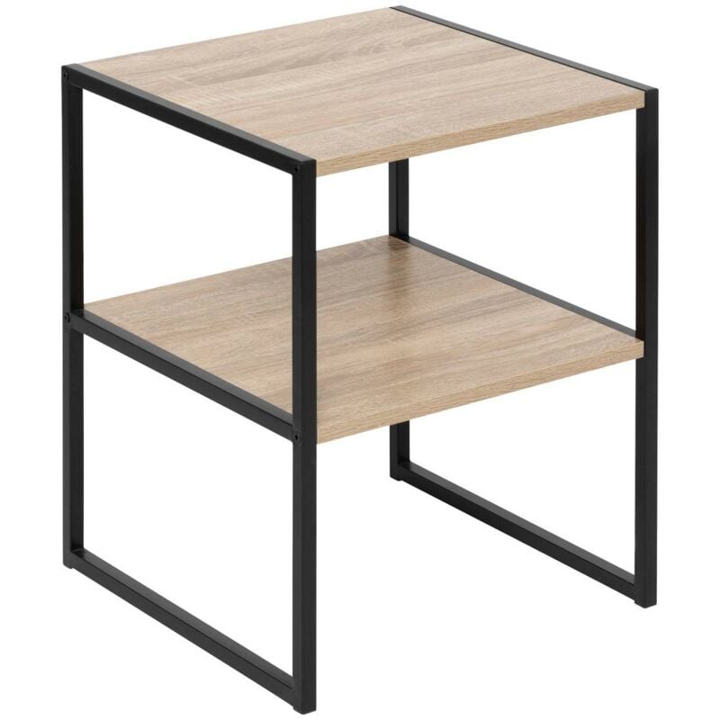 foto del prodotto comodino aliaj con 2 ripiani effetto legno 5five