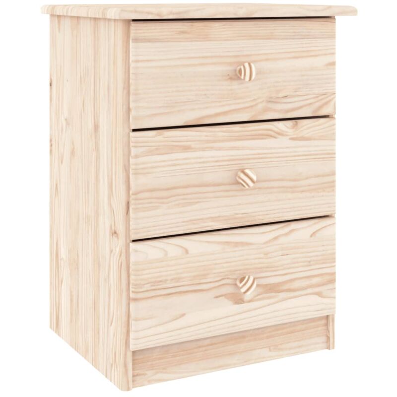 foto del prodotto comodino alta 41x35x55,5 cm in legno massello di pino vidaxl