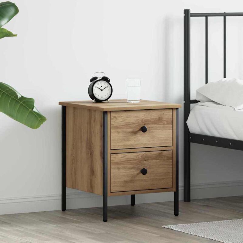 foto del prodotto comodino artisan oak 40x42x50 cm legno ingegnerizzato vidaxl