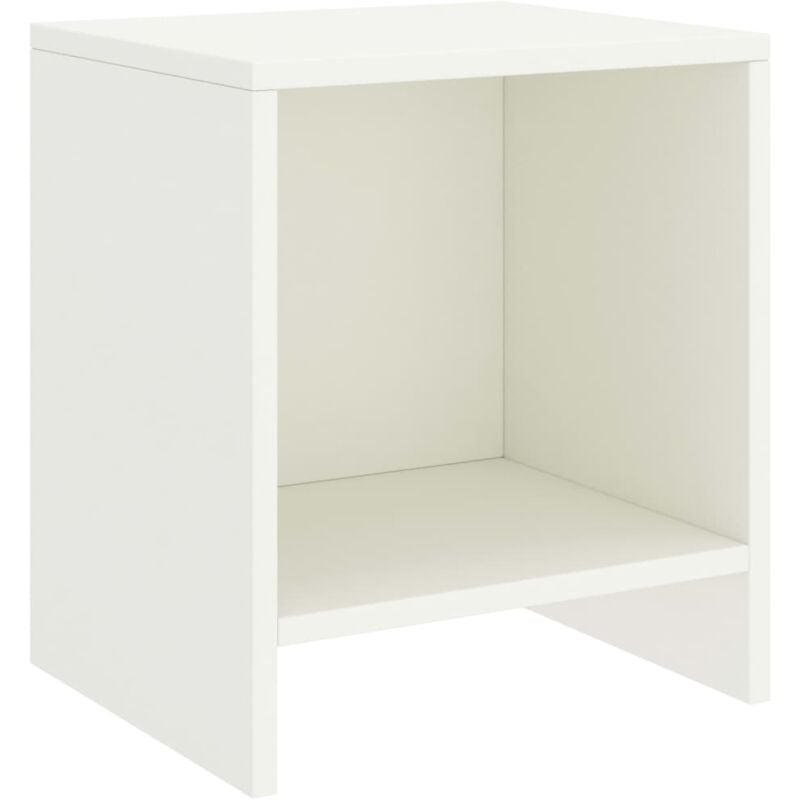 foto del prodotto comodino bianco 35x30x40 cm in legno massello di pino - vidaxl