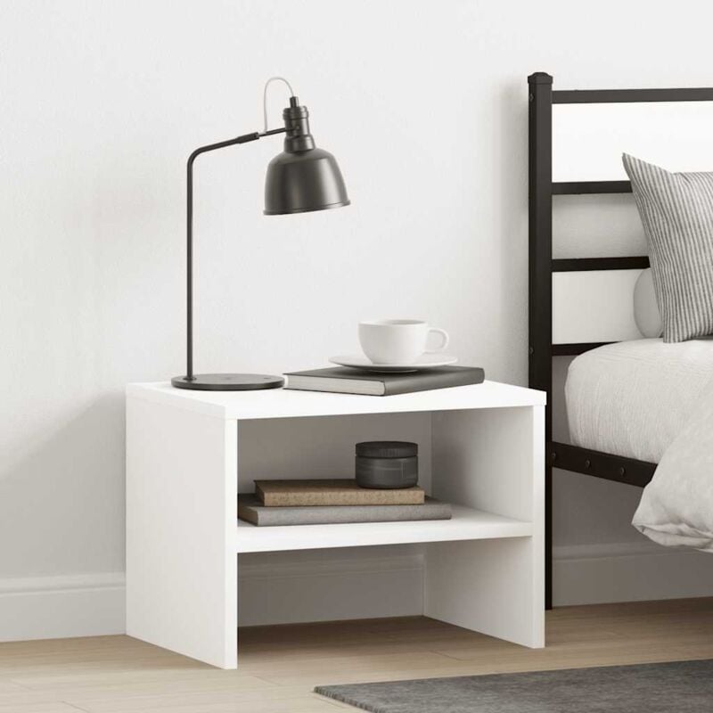 foto del prodotto comodino bianco 40x30x30 cm legno ingegnerizzato vidaxl
