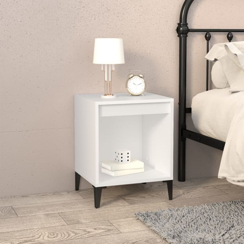 foto del prodotto comodino bianco 40x35x50 cm vidaxl
