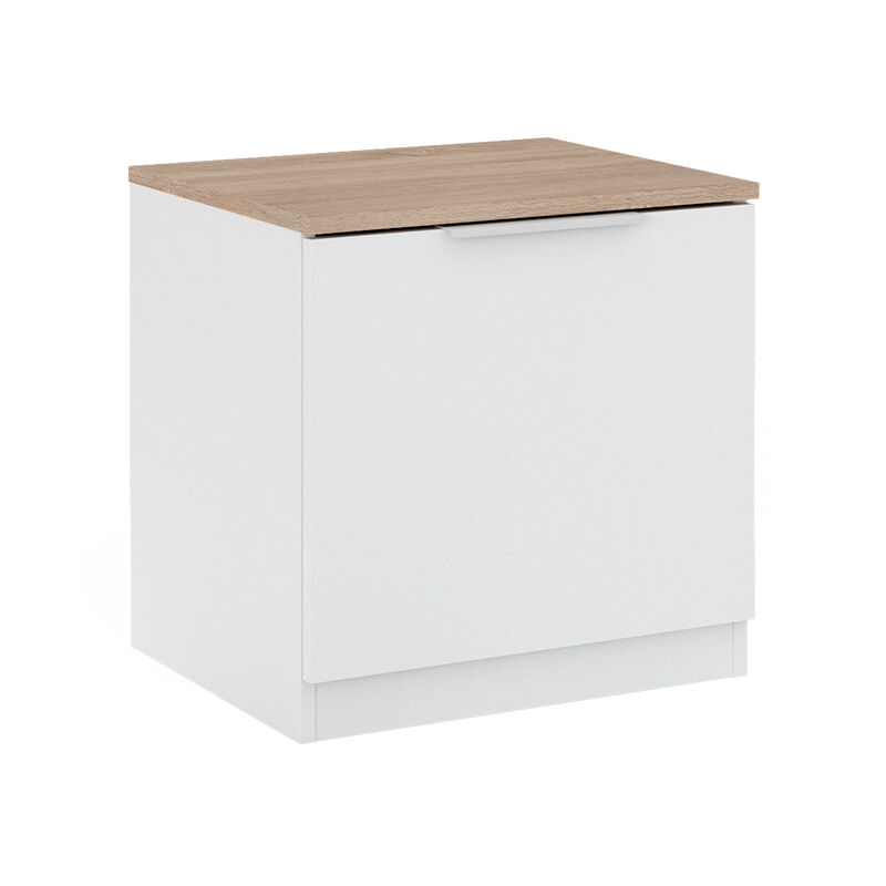 foto del prodotto comodino camera da letto betti, bianco, 50 x 50 cm con 1 porta vicco