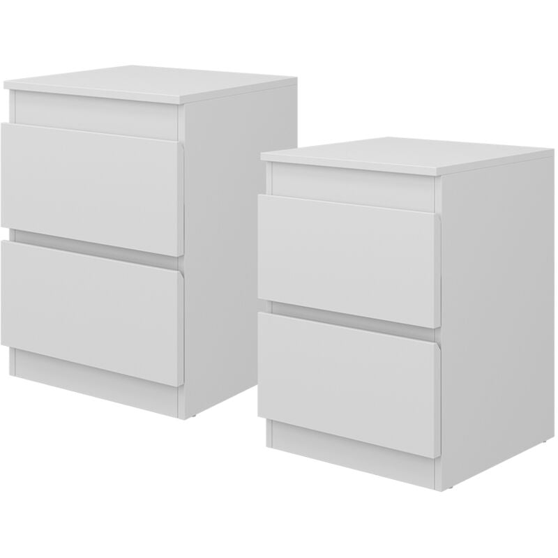 foto del prodotto comodino camera da letto calisto, bianco, 40 x 55 cm vicco