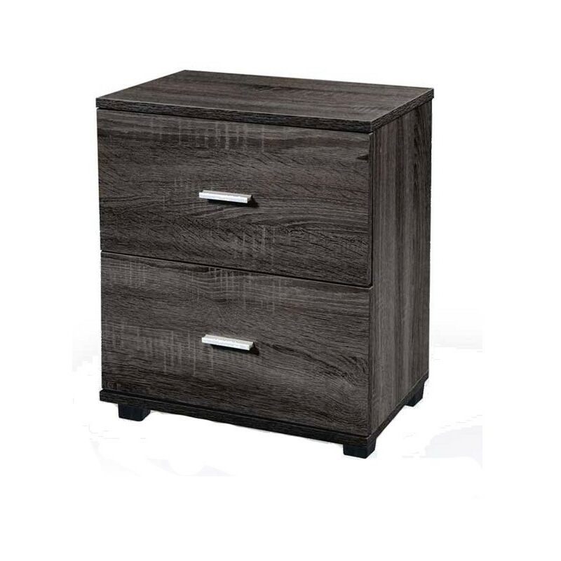 foto del prodotto comodino camera da letto grigio cassetti cm 40 x 30 x 45 h