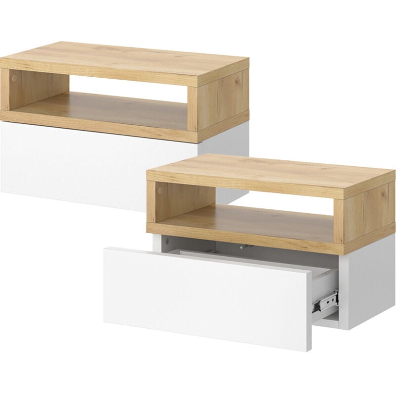 foto del prodotto comodino camera da letto urbano, marrone, 45 x 28 cm vicco