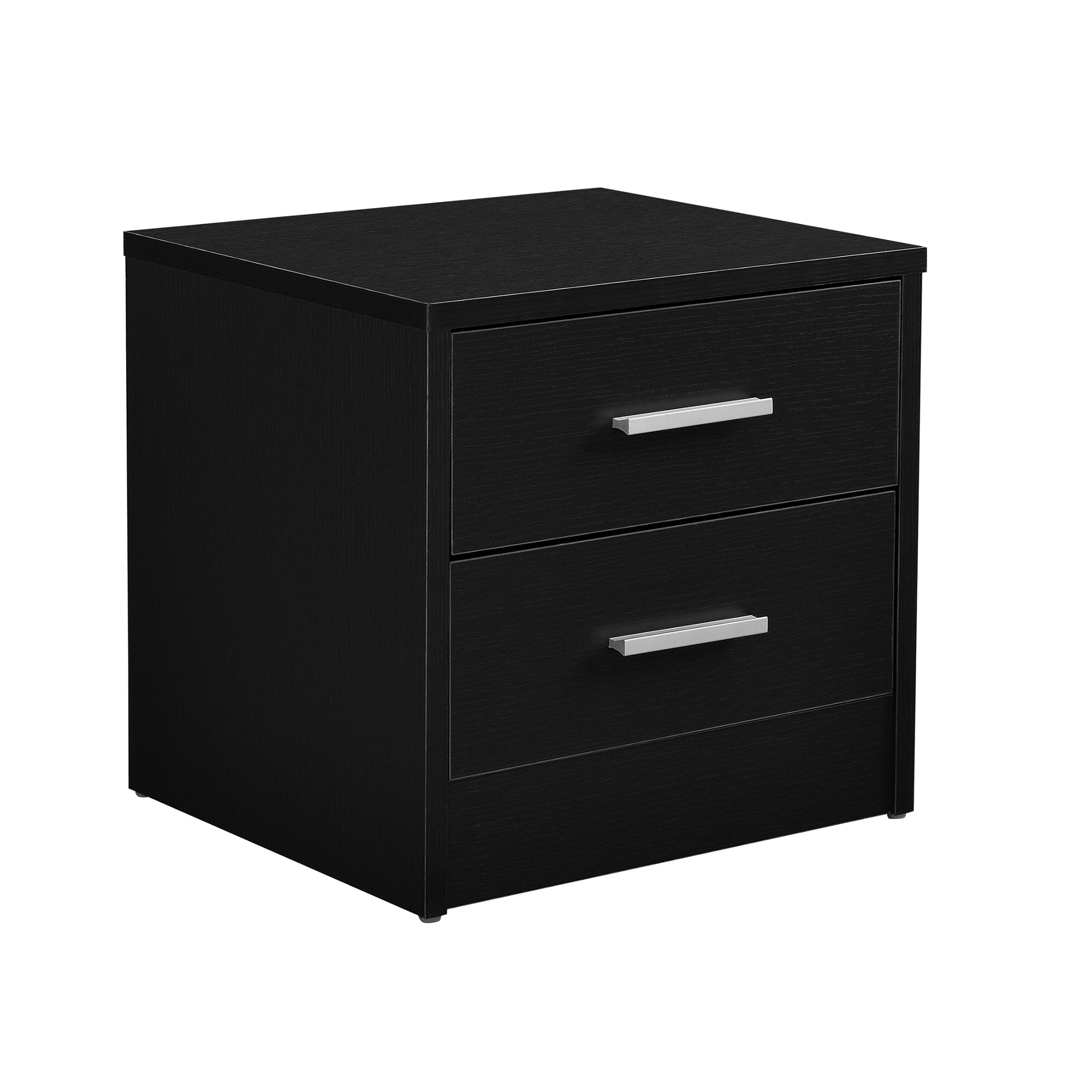 foto del prodotto comodino comodino 2x cassetti elegante truciolato melaminico nero 38 x 34 x 37 cm 03 0004192