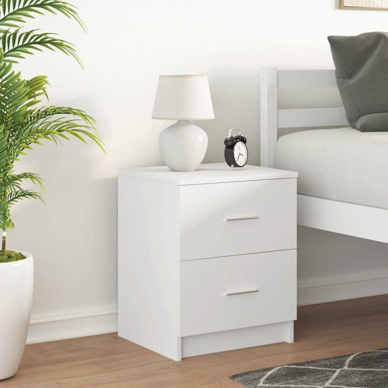 foto del prodotto comodino con 2 cassetti bianco 40x36x50 cm vidaxl